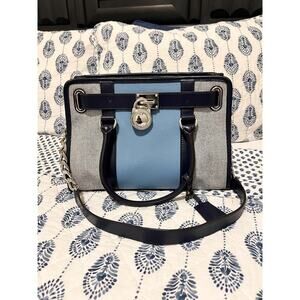 Michael Kors Hamilton Striped Satchel